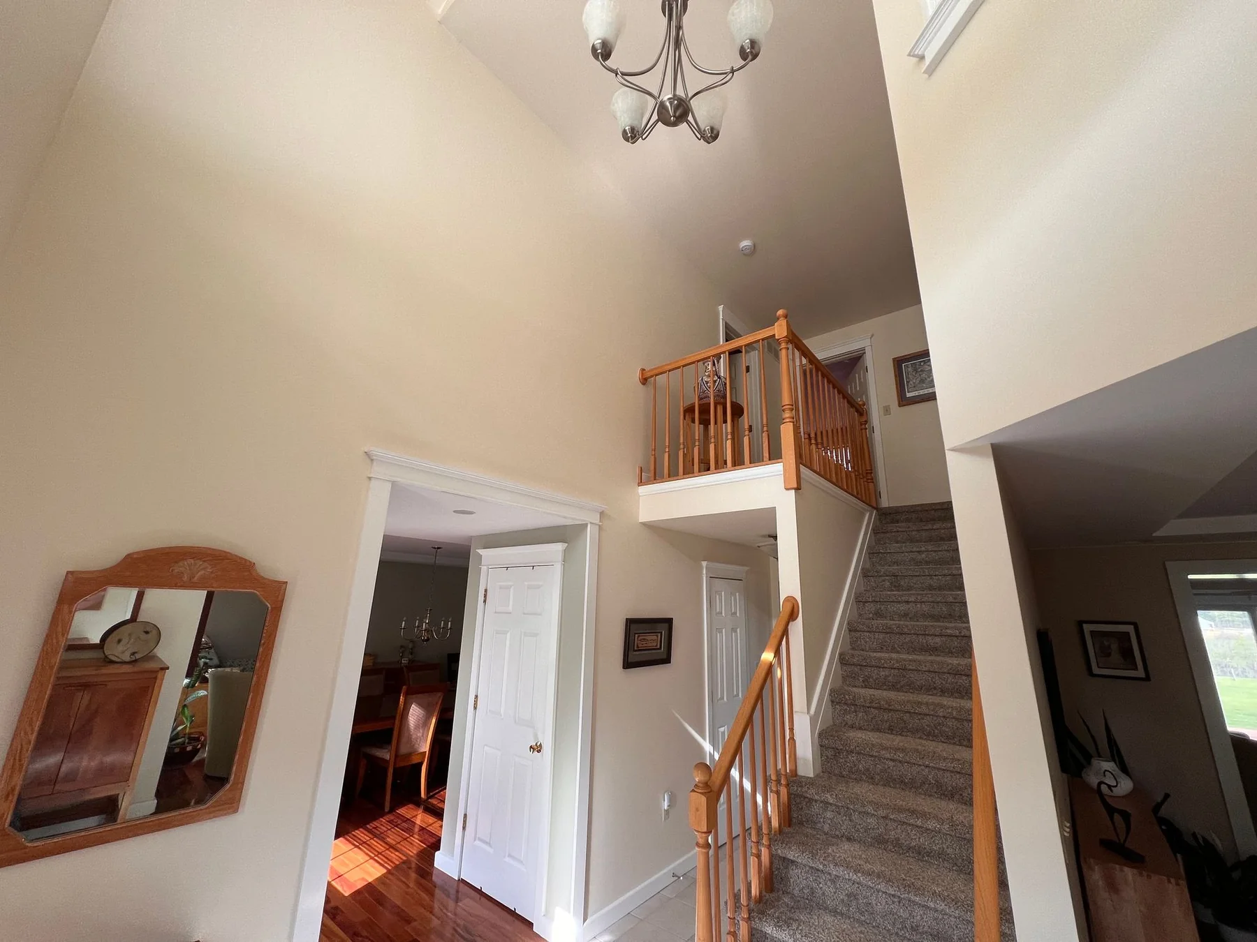 High ceiling foyer painting by Premier Painting Solutions